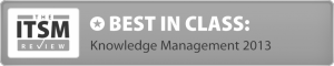 ITSM Review Best in Class: Knowledge Management 2013